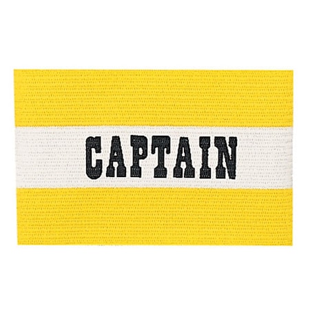 Champion Sports Youth Captain Arm Band, Yellow & White CYPYL